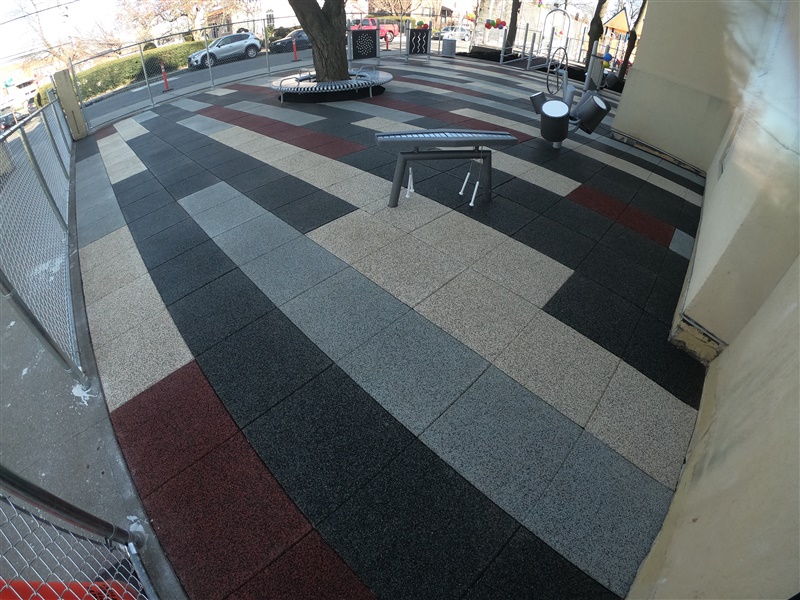 School Playground with TPV Blended Tiles preview 7